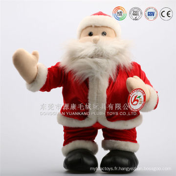 Conception personnalisée OEM en peluche mini Noël santa poupée